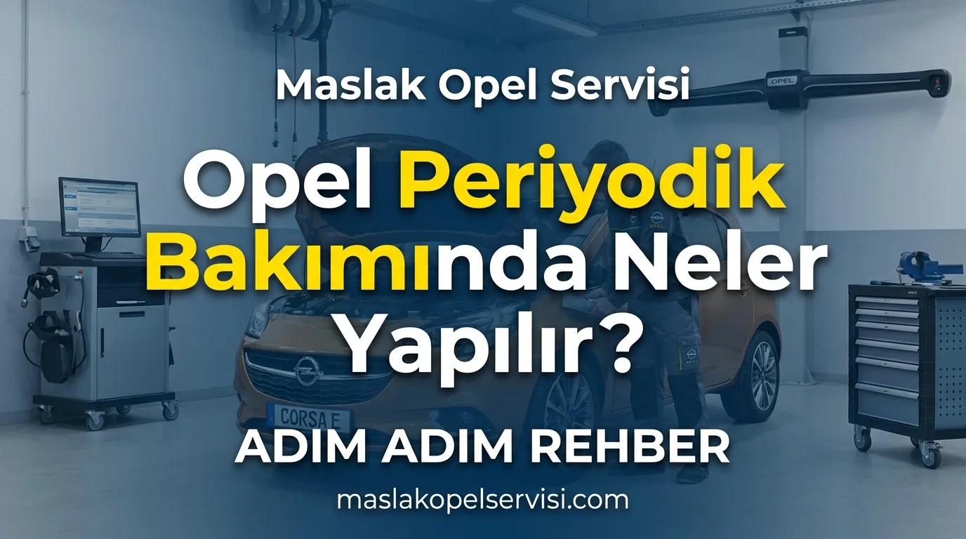 Opel Periyodik Bakımında Neler Yapılır? Kapsamlı Maslak Opel Rehberi