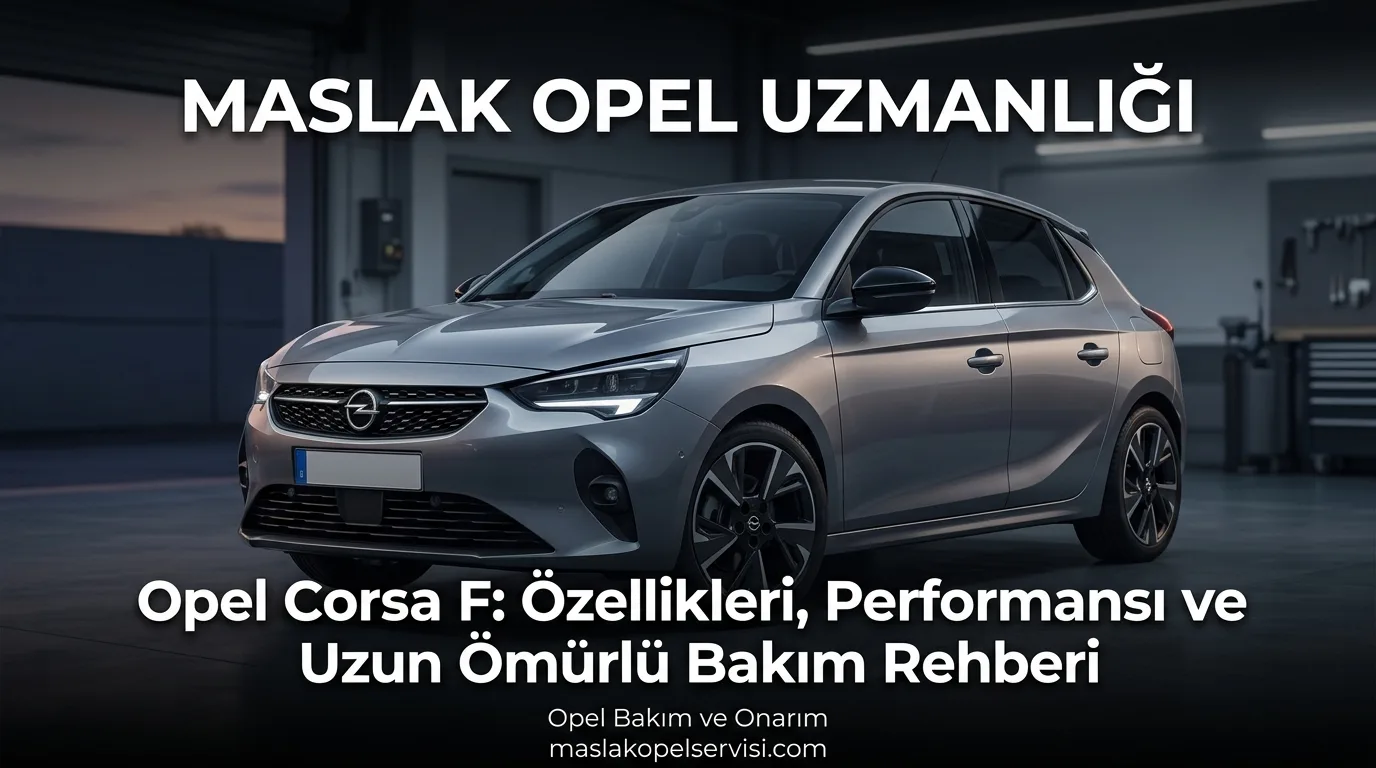 Opel Corsa F: Özellikleri, Performansı ve Uzun Ömürlü Bakım Rehberi