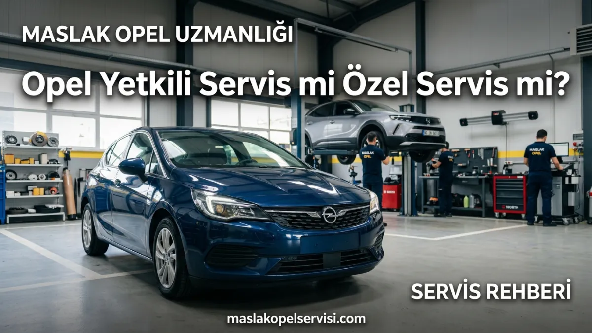 Opel Yetkili Servis mi Özel Servis mi? Maslak'ta En Doğru Karar Rehberi